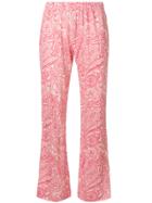 Le Tricot Perugia Paisley Flared Trousers