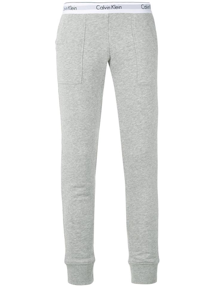 Calvin Klein Jeans - Slim-fit Sweatpants - Women - Cotton/polyester - L, Grey, Cotton/polyester