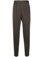 Moschino Vintage Tailored Cropped Trousers - Brown