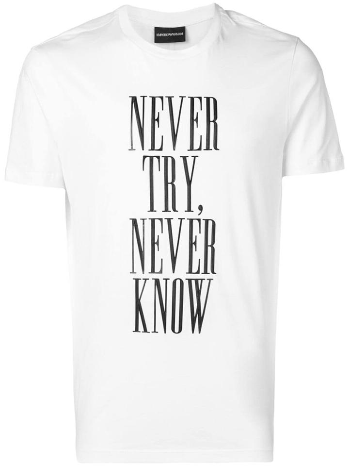 Emporio Armani Graphic T-shirt - White