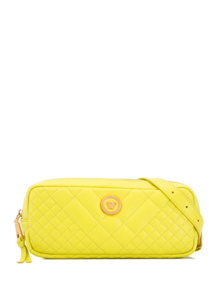 Versace Quilted Medusa Belt Bag - Green