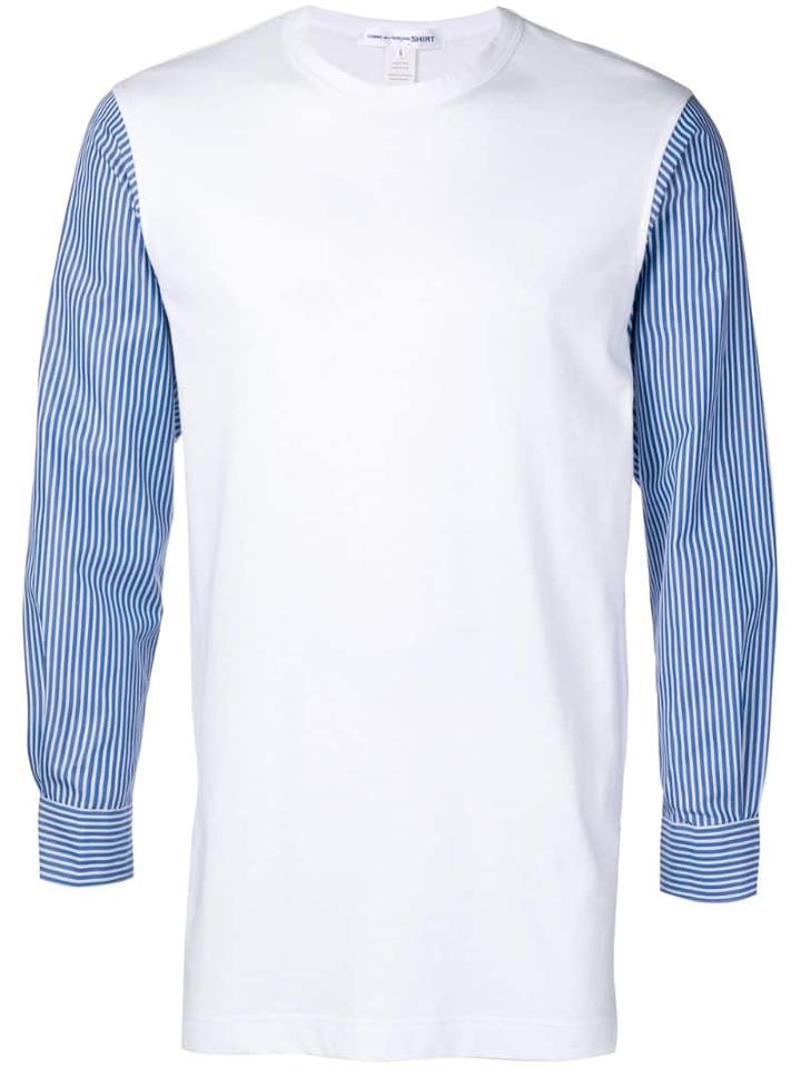 Comme Des Garçons Shirt Shirt-sleeve Jersey Sweater - White