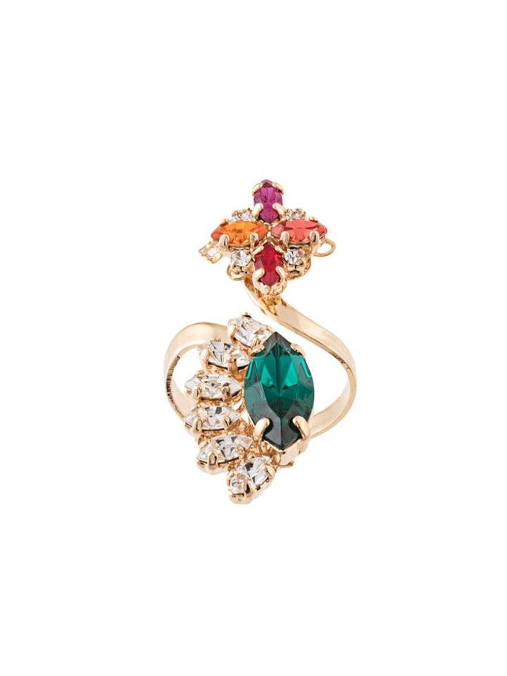 Anton Heunis Colourful Gemstone Open Ring - Gold
