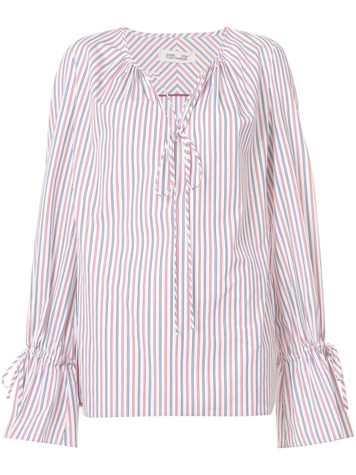 Dvf Diane Von Furstenberg Relaxed Fit Striped Blouse - Multicolour