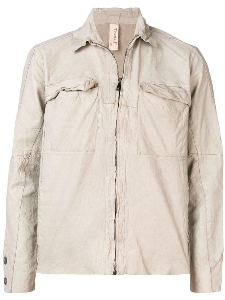 Transit Structured Shirt Jacket - Neutrals