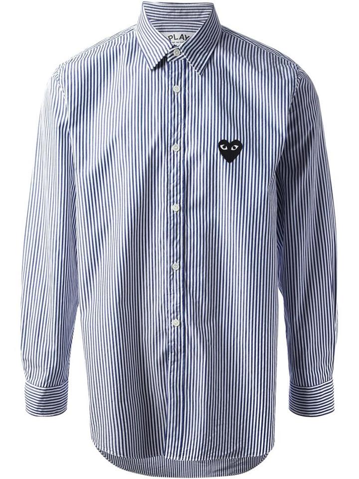 Comme Des Garcons Play Striped Shirt