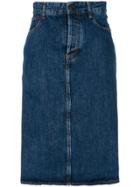 Ports 1961 Denim Midi Skirt - Blue