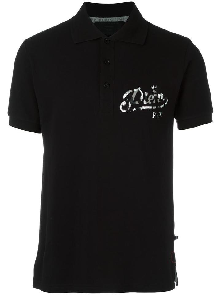 Philipp Plein 'chemical' Polo Shirt, Men's, Size: Large, Black, Cotton