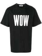 Msgm Wow Print T-shirt - Black