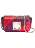 Sonia Rykiel Quilted Crossbody Bag, Women's, Purple, Leather