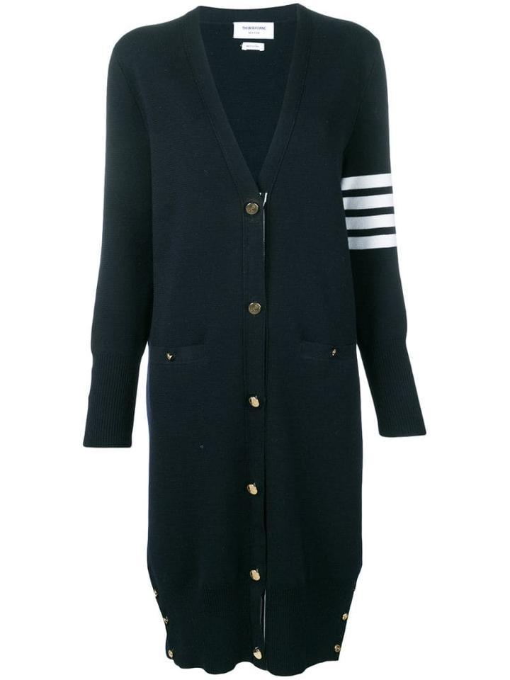 Thom Browne Milano Fine Merino Cardigan - Blue