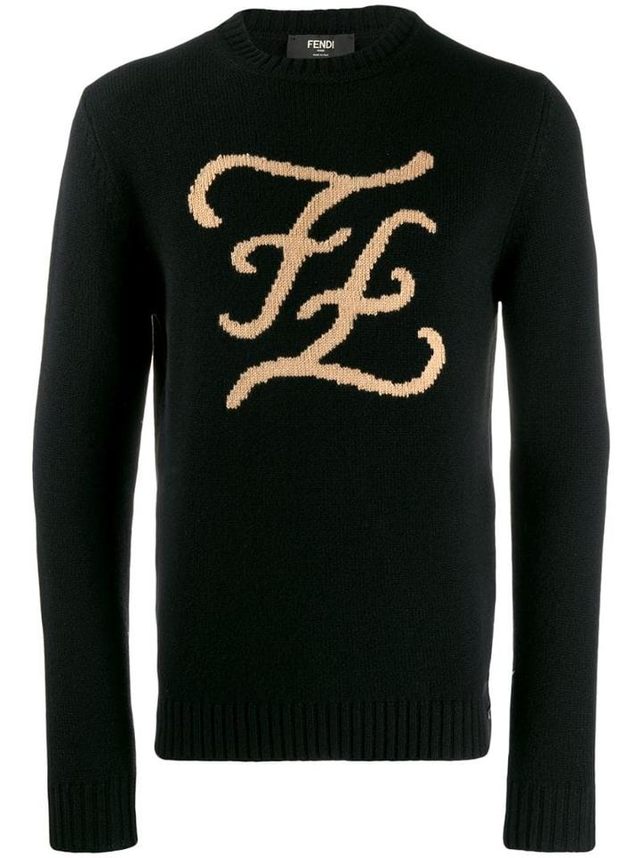 Fendi Fendi - Man - Knit Ff - F0g9q Nero Sabbia