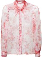 Jill Stuart Isabelli Transparent Style Blouse - Pink & Purple