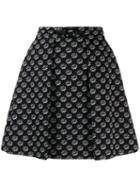 Kenzo Floral Embroidered Skirt - Black