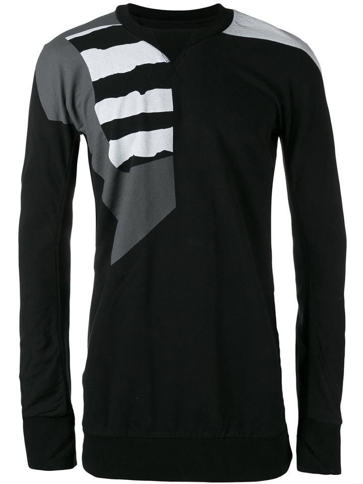 11 By Boris Bidjan Saberi - Patterned Sweater - Men - Cotton - L, Black, Cotton