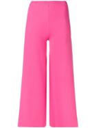 Moschino Cropped Flare Trousers - Pink
