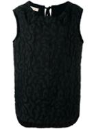 Marni Sleeveless Jacquard Top, Women's, Size: 40, Black, Viscose/polyester