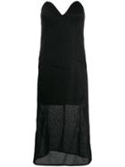 Olivier Theyskens Sweetheart Neckline Dress - Black