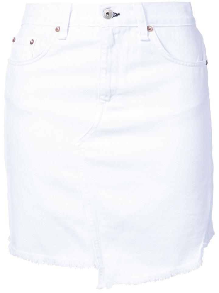 Rag & Bone /jean Dive Denim Skirt - White