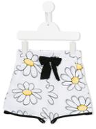 Monnalisa Daisy Print Shorts, Toddler Girl's, Size: 3 Yrs, White