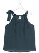 Caffe' D'orzo - Flared Blouse - Kids - Cotton/viscose - 16 Yrs, Girl's, Blue
