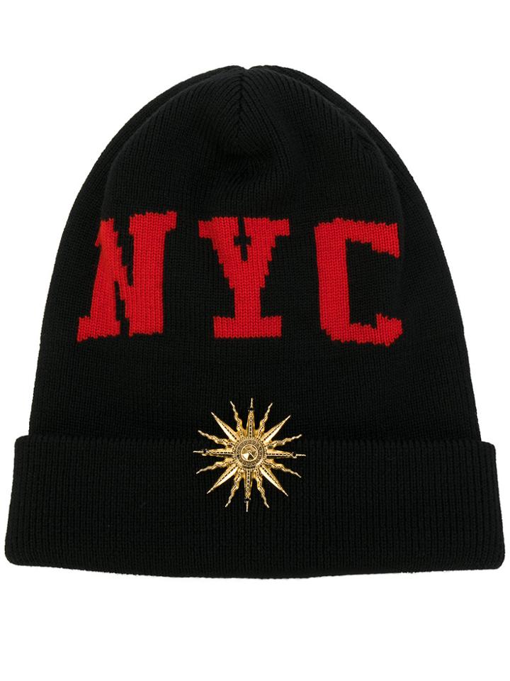 Fausto Puglisi Nyc Beanie Hat - Black