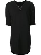 Alexander Wang Metal Detail Tunic Dress - Black