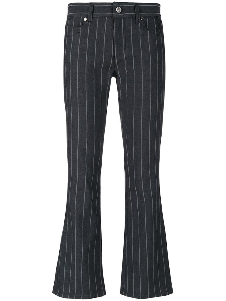 Versace Jeans - Flared Jeans - Women - Cotton/polyester/spandex/elastane/cupro - 25, Grey, Cotton/polyester/spandex/elastane/cupro