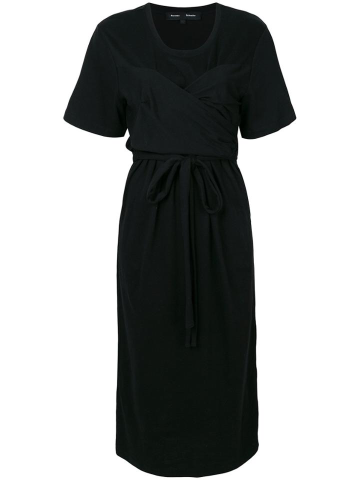 Proenza Schouler Cap Sleeve Tied Dress - Black