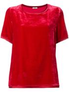 P.a.r.o.s.h. Velvet T-shirt - Red