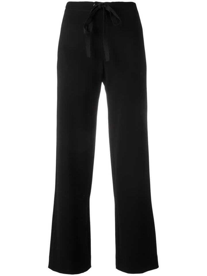 Theory Drawstring Track Pants, Women's, Size: Medium, Black, Triacetate/polyester/polyurethane
