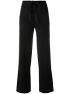 Theory Drawstring Track Pants, Women's, Size: Medium, Black, Triacetate/polyester/polyurethane
