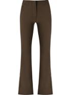 Gloria Coelho Slim Fit Trousers, Women's, Size: 46, Brown, Elastodiene/polyimide