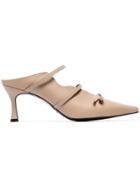 Yuul Yie Toffee Judith 70 Bow Embellished Pumps - Neutrals