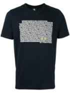 Ps By Paul Smith Front Print T-shirt, Men's, Size: Xl, Blue, Organic Cotton