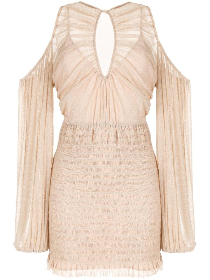 Alice Mccall Spell Cold-shoulder Mini Dress - Pink
