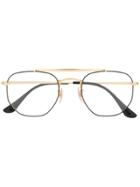 Ray-ban Oversized Frame Glasses - Gold