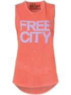 Freecity Logo Print Tank Top - Yellow & Orange