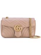 Gucci - Gg Marmont Matelassé Shoulder Bag - Women - Leather/metal - One Size, Pink/purple, Leather/metal
