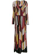 M Missoni Stripe Print Dress - Black