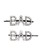 Ashley Williams Crystal Bad Hair Slides - Metallic