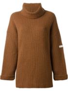 Krizia Vintage Roll Neck Sweater, Women's, Size: 40, Nude/neutrals