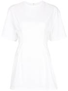 Le Ciel Bleu Fitted Chest Oversized T-shirt - White