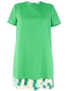 Sara Battaglia Sequin Trim Dress - Green