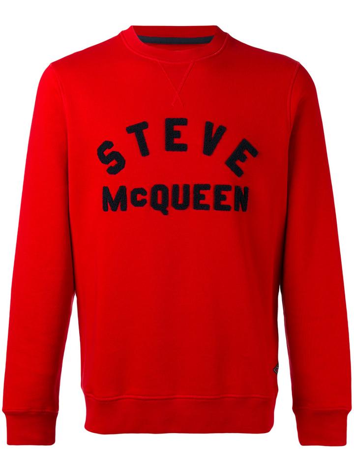 Barbour - 'steve Mcqueen' Crew Neck Sweatshirt - Men - Cotton/polyester - M, Red, Cotton/polyester