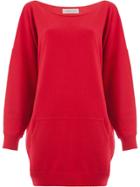 Lamberto Losani Longline Jumper - Red