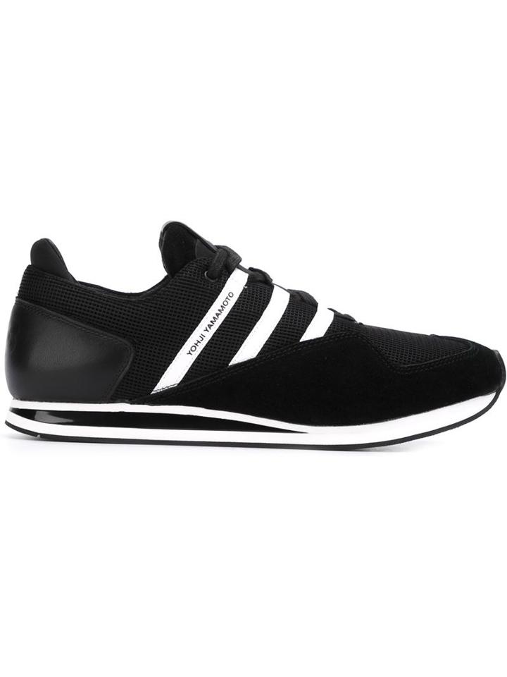 Y-3 Kyoshu Run Sneakers, Men's, Size: 9, Black, Polyamide/suede/rubber/leather