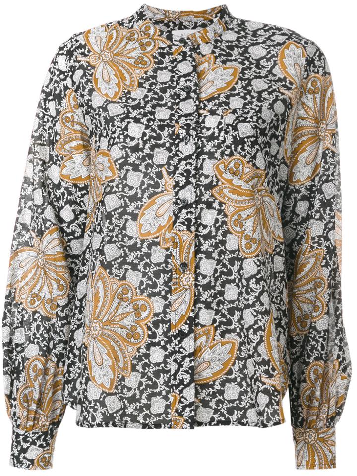 A.l.c. Floral Bell Sleeve Blouse - Multicolour
