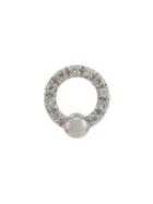 Delfina Delettrez 18kt White Gold Two In One Diamond Earring - Silver