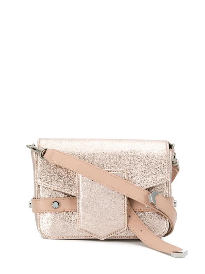 Jimmy Choo Lexie Metallic Satchel - Pink